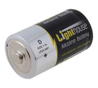 Lighthouse LR20 Extra Long Life D Alkaline Batteries Pack of 2