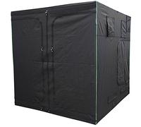 LIGHTHOUSE MAX Premium Portable Grow Tent Green Room Silver Mylar Hydroponics (MAX2.4m 1.2 x 2.4 x 2m)