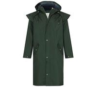 LightHouse Stockman Mens Full Length Raincoat, Waterproof Windproof Long Rain Coat with Detachable Hood and Protective Cape (Duffel, M)