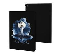 Lighthouse Moon Ocean Stylish Tablet Case Compatible with ipad 2019/2020/2021(10.2in) TPU Anti-Scratch Covers