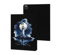 Lighthouse Moon Ocean Stylish Tablet Case Compatible with iPad Pro 2020/2021/2022 (12.9in) TPU Anti-Scratch Covers