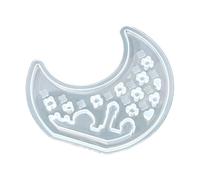 Lighthouse Moon Shape Silicone Stand Mold Epoxy Resin Moon California Silicone Tearlight Holder Mold Chocolate for Holder