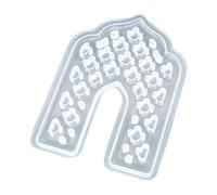 Lighthouse Moon Shape Silicone Stand Mold Epoxy Resin Moon California Silicone Tearlight Holder Mold Chocolate for Holder