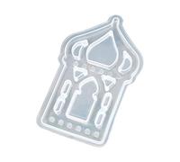 Lighthouse Moon Shape Silicone Stand Mold Epoxy Resin Moon California Silicone Tearlight Holder Mold Chocolate for Holder