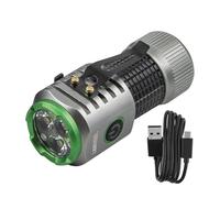 Lighthouse MT1100R Mini Rechargeable Hand Torch - 1000 Lumens LED Aluminium Flashlight, 110m Beam, 4 Light Modes, Pocket Clip, Magnetic Base & Included USB-C Cable for Camping, Hiking & Everyday Use