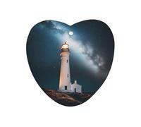 Lighthouse Night Car Aromatherapy Tablets Air Freshener Hanging Scented Cards for Rooms Bathrooms Wardrobe Love form