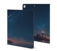 Lighthouse Night Starry Sky Case Compatible for IPAD 2020 （10.2in） Tablet Cases Cover Protective Auto Wake/Sleep