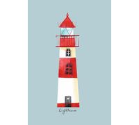 Lighthouse: Notebook, Journal Containing 100 Lined Pages with a Lighthouse Image on Each.