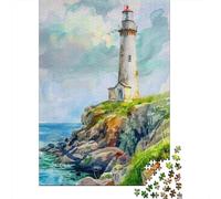 Lighthouse Ocean Cliff 1000pcs Mini Puzzle For Family Challenging