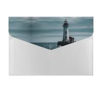 Lighthouse Ocean File Organizer,Portable Premium Accordion File Folder with 6 Pockets, Receipt Paper and Bill Document Organizer - Aesthetic Paper Organizer Folder for Home,Office