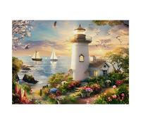 Lighthouse Ocean Garden 300pcs Mini Puzzle For Family Challenging