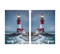 Lighthouse Ocean Passport Holder Personalized Passport Wallet for Women Men Travel Document Organizer Holder