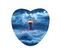 Lighthouse Ocean Storm Thunder 1 PCS Car Air Freshener Hanging Aromatherapy Tablets Automotive Ornament for Auto Room Bathroom Bedside Love form