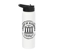 Lighthouse of Alexandria History Stainless Steel Insulated Water Bottle