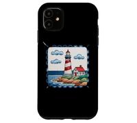 Lighthouse On The Shore With Ocean Waves Case for iPhone 11
