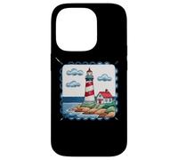 Lighthouse On The Shore With Ocean Waves Case for iPhone 14 Pro