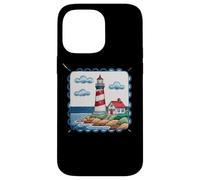 Lighthouse On The Shore With Ocean Waves Case for iPhone 14 Pro Max