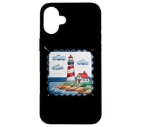 Lighthouse On The Shore With Ocean Waves Case for iPhone 16 Plus