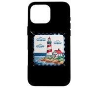 Lighthouse On The Shore With Ocean Waves Case for iPhone 16 Pro Max