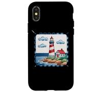 Lighthouse On The Shore With Ocean Waves Case for iPhone X/XS