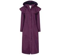 LightHouse Outback Women's Full-Length Waterproof Raincoat - Lightweight, Durable, Stylish - Perfect for Outdoor Adventures - Plum - 18