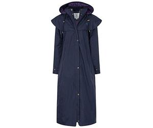 LightHouse Outback Women's Full-Length Waterproof Raincoat - Lightweight, Durable, Stylish - Perfect for Outdoor Adventures - Nightshade - 14