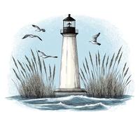 Lighthouse Paint by Numbers Kits for Adults, Bird Painting by Number Kits On Canvas, DIY Canvas Oil Painting Kit for Adult or Beginner, Arts and Crafts Kit Acrylic Pigment, Home Decor 80x100 cm X-7868