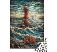Lighthouse Paper Quilling 1000 Piece Jigsaw Puzzle for Adults, 70x50cm/1000pcs, Puzzle Gift Idea, Evening Leisure And Year-Round Leisure