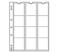 Leuchtturm 315584 Coin sheets NUMIS, 12 pockets up to 44 mm Ø, Pack of 5