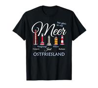 Lighthouse Pilsum, Borkum East Frisia, hand drawing, Germany T-Shirt