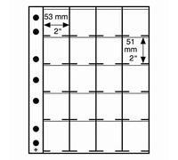 Lighthouse Plastic Stock Pages Grande, with 20 Spaces for Coin Holders