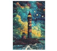 Lighthouse Puzzles 1000 Pieces For Teens And Adults - Wooden Jigsaw Puzzle Family Activity Educational Games 78×53cm