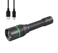 Lighthouse Rechargeable Focus Torch 3500 Lumen LED - USB-C Cable Included | IPX7 Weatherproof, 4 Light Modes, 4500mAh Rechargeable Battery, 8 Hour Run Time, Power Indicator, Twist Focus, 130m Beam