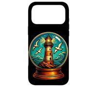 Lighthouse Retro - Maritime Design Snow Globe Style Case for iPhone 17 Pro Max