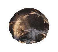 Lighthouse Rocks Seaside Shower Cap for Women Reusable Waterproof Shower Bonnet Washable Elastic Band Bath Hair Hat Double Layered Bath Cap Extra Large for Long Hair