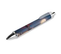Lighthouse Sailboat Coastal Retractable Ballpoint Pen Black Ink Ball Point Pen Work Pens 1 PCS