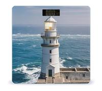 Lighthouse Sandbeach Bathroom Scale for Body Weight with High Precision Large LCD Backlight Display Digital Weighing Scale with BMI Capacity Up to 180kg