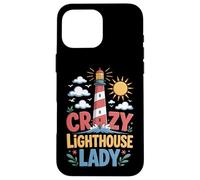 Lighthouse Sea Crazy Lighthouse Lady Case for iPhone 16 Pro Max
