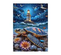 Lighthouse Sea Turtle Puzzle 1000 Pieces, Fun Challenging Puzzle Games, Difficult Jigsaw Puzzles for Adults 1000 Pieces