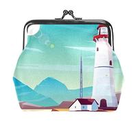 Lighthouse Seashore Coin Purses Wallets Vintage Pouch Bags for Gift