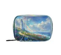 Lighthouse Seaside Daily Tablet Pill Organiser Weekly Pill Box 7 Day Travel Small for Medicine Vitamin Supplement