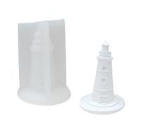 Lighthouse Shaped Resin Molds Lighthouse Holder Plaster Silicone for Epoxy Home Decorations