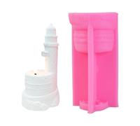 Lighthouse Shaped Resin Silicone Molds for Tealight Holder Holder Home Decoration Silicone Cup Molds for Resin