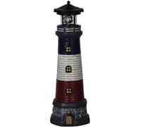 Lighthouse Solar Light 15" Tall Waterproof Resin Lighthouse Lamp with 360° Rotating LED Lighthouse Decor for Patio Lawn Yard Garden Decorations Lighthouse Lighthouse Lamp Lighthouse Decor Solar Garden