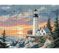 Lighthouse Sunset Puzzle - 3000 Piece Jigsaw Puzzles for Adults - The Back Features Printed Letter Guides - and The Pieces fit Together Snugly - Wooden Puzzles for Adults 48.0 X 31.9 Inch s7h-526