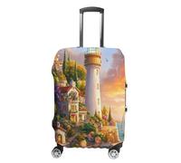 Lighthouse Sunset Travel Luggage Cover Washable Anti-Scratch Baggage Suitcase Protector XL