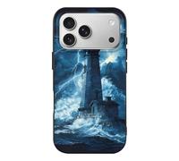 Lighthouse Thunder And Storm Lightweight Phone Cases Compatible with iPhone 17/17 Air/17 Pro/17 Pro Max Protective Covers