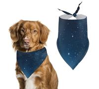 Lighthouse Under Starry Night Sky Pet Scarf Adjustable Pet Accessories Triangular Scarf Washable Floral Print Puppy Bib Bandana Stylish Comfortable Cat Scarves for Holiday Scarfs