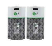 Lighthouse USB-C Rechargeable Batteries AA AAA 9V C D