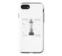 Lighthouse Vintage Retro Blueprint Design Architecture Gift Case for iPhone SE (2020) / 7/8
